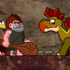 Игра динозавры и пещерный человек