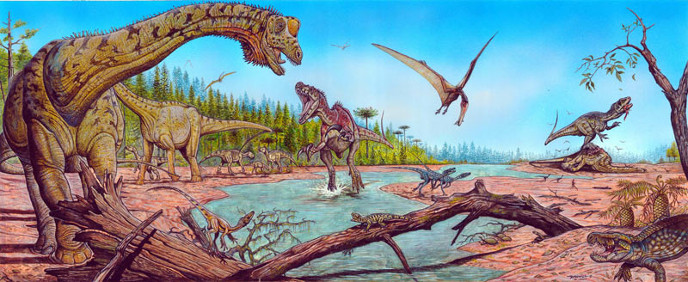 Мегараптор и футалогнкозавр